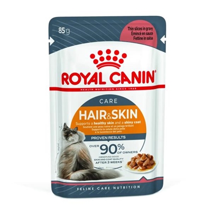 Picture of Royal Canin Hair & Skin Care Gravy Pouch | Adult Cat